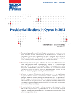 Presidential elections in Cyprus in 2013