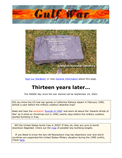 Desert Storm I: 1990-1991