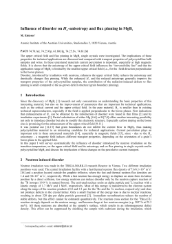 Influence of disorder on Hc2-anisotropy and flux pinning in MgB2