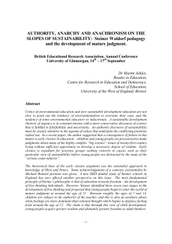 Authority, Anarchy and Anachronism on the Slopes of