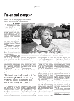 Pre-Empted Exemption