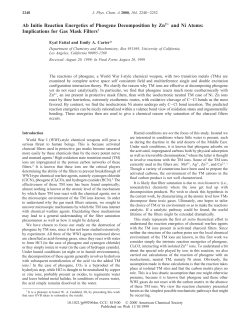 Ab Initio Reaction Energetics of Phosgene Decomposition by Zn2+