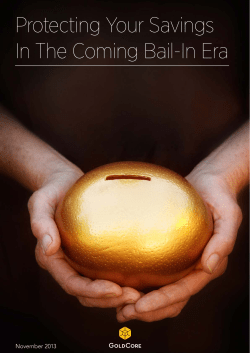 Protecting Your Savings In The Coming Bail
