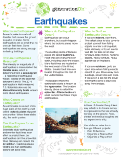 Earthquakes - generationOn