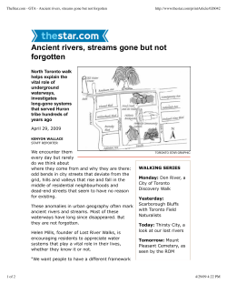 TheStar.com - GTA - Ancient rivers, streams gone but not forgotten