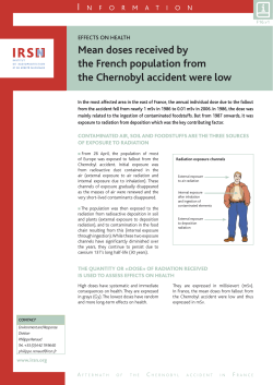 Mean doses received by the French population from the Chernobyl