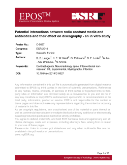 Potential interactions between radio contrast media and antibiotics