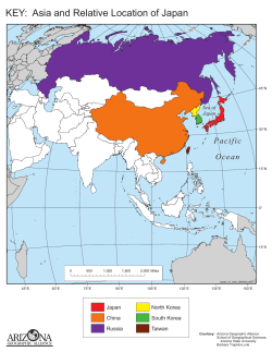 KEY: Asia and Relative Location of Japan
