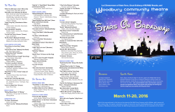 March 11-20, 2016 - Merrill Community Arts Center