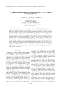 Finger-Like Smoldering in Microgravity - Paul Ronney