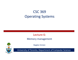 CSC 369 Operating Systems