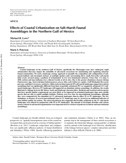 Effects of Coastal Urbanization on Salt-Marsh