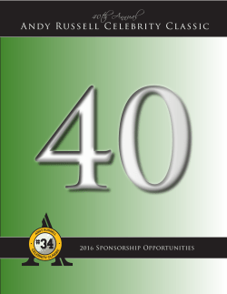 Russell 2016 Sponsorship Brochure