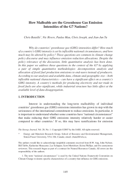 How Malleable are the Greenhouse Gas Emission Intensities of the