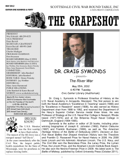 May 2012 - Scottsdale Civil War Round Table