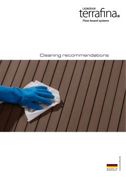 Cleaning recommendations - m&ouml;ller LIGNODUR&reg; floor board system