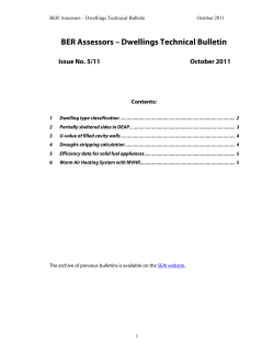 October 2011 Technical Bulletin