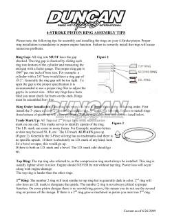 4-Stroke Piston Ring Assembly Tips