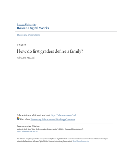 How do first graders define a family?