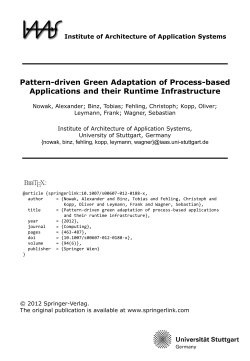 Pattern-driven Green Adaptation of Process-based