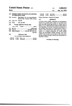 Frozen sweet souffles and method of preparing same