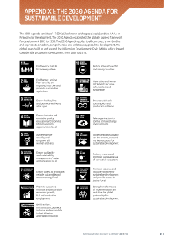 Australian Aid Budget Summary 2017