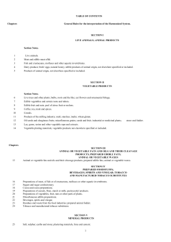 Liberia - Tariff Book CET 2017