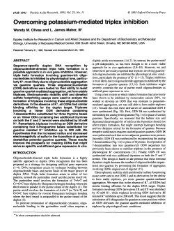 Overcoming potassium-mediated triplex inhibition