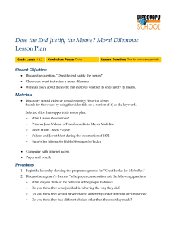 Does the End Justify the Means? Moral Dilemmas