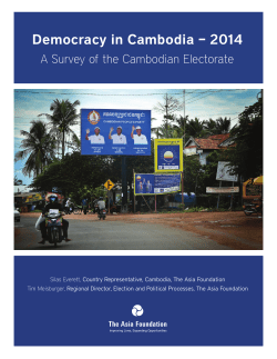 Democracy in Cambodia - 2014