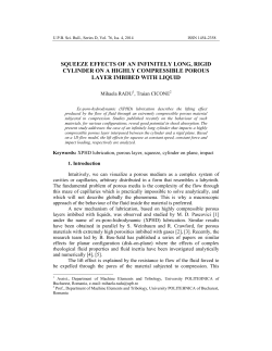 squeeze effects of an infinitely long, rigid cylinder on a highly