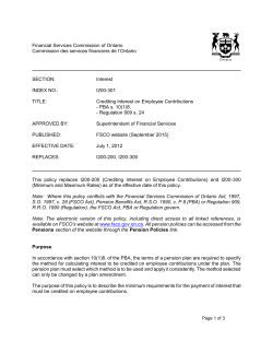 I200-301 - Crediting Interest on Employee Contributions