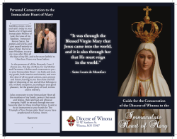 Consecration to Mary?