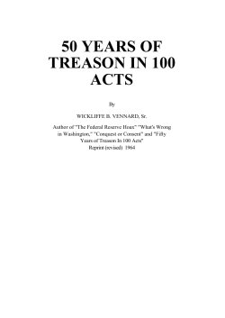 50 years of treason in 100 acts