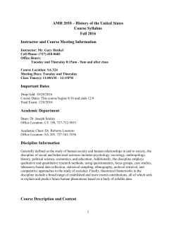 Course Syllabus - St. Petersburg College