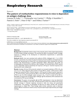The pattern of methacholine responsiveness in mice is dependent