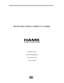 renewable energy market in namibia