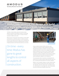 Modular Brochure - Modus Structures