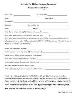 International student proficiency