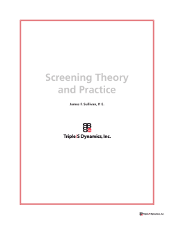 Screening Theory and Practice