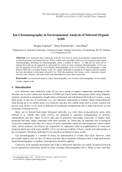 Ion Chromatography in Environmental Analysis of Selected