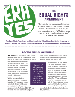 ERA Fact Sheets submitted by Janette Dean