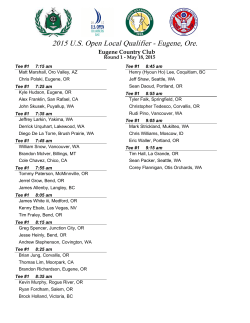 2015 U.S. Open Local Qualifier