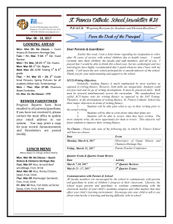 Parent Newsletter #28