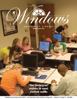 Fall 2006 - UNC Libraries - UNC
