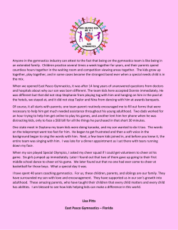 Anyone in the gymnastics industry can attest to the fact that