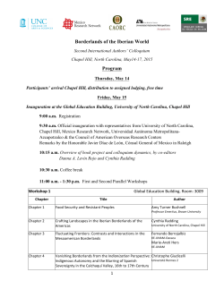 Borderlands of the Iberian World Program