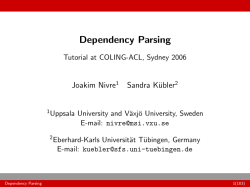Dependency Parsing