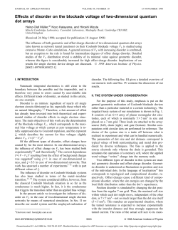 Effects of disorder on the blockade voltage of two