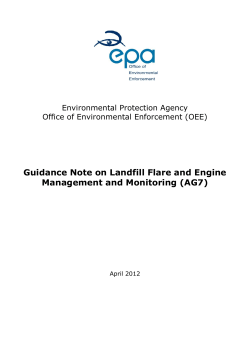 Guidance Note on Landfill Flare and Engine Management